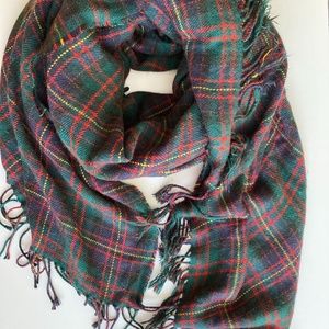 JW Anderson + Uniqlo Plaid Cape Wrap Scarf